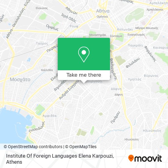 Institute Of Foreign Languages Elena Karpouzi map