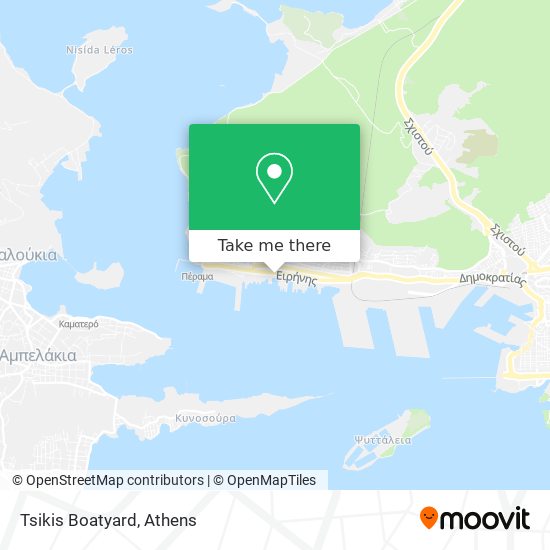 Tsikis Boatyard map