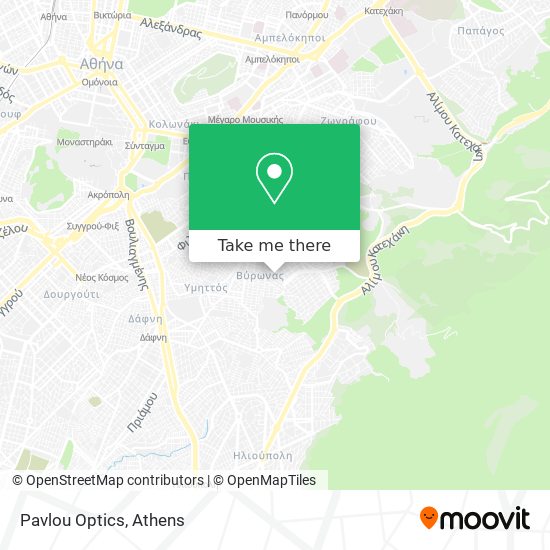 Pavlou Optics map