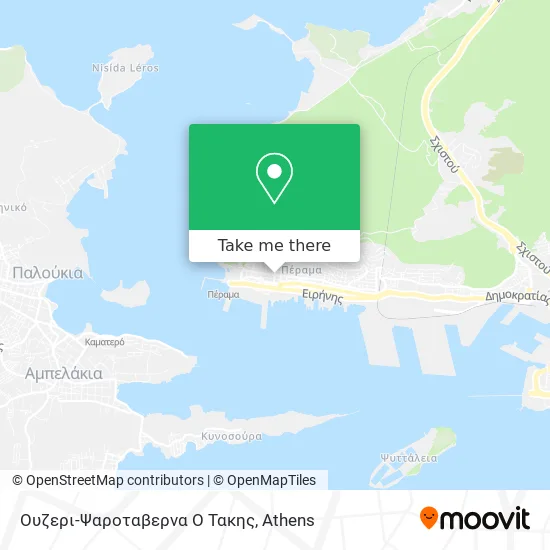 Ουζερι-Ψαροταβερνα Ο Τακης map