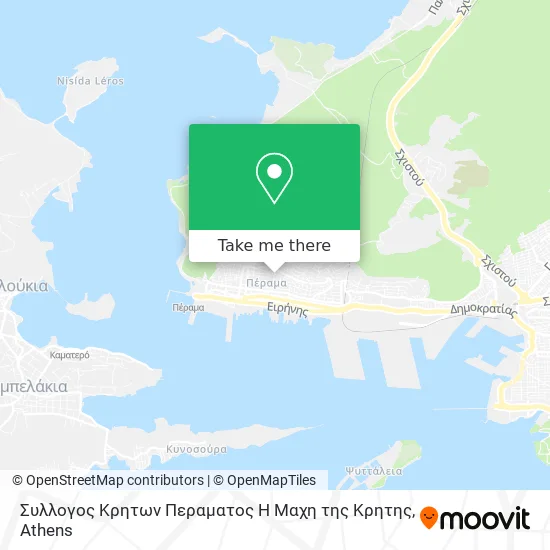 Συλλογος Κρητων Περαματος Η Μαχη της Κρητης map