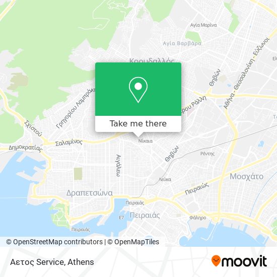 Αετος Service map