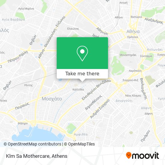 Klm Sa Mothercare map