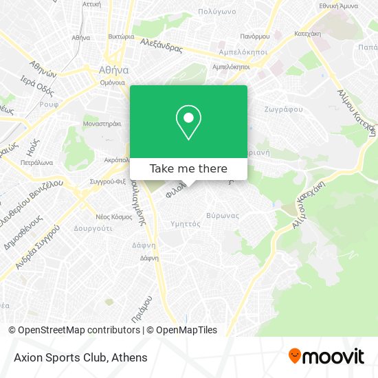 Axion Sports Club map