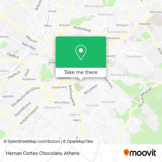 Hernan Cortes Chocolate map