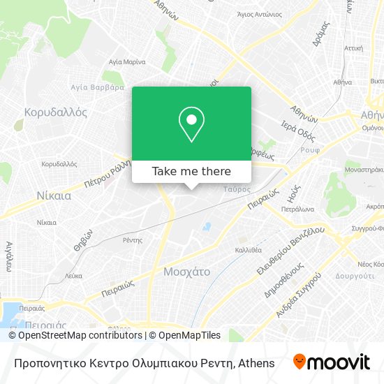 Προπονητικο Κεντρο Ολυμπιακου Ρεντη map