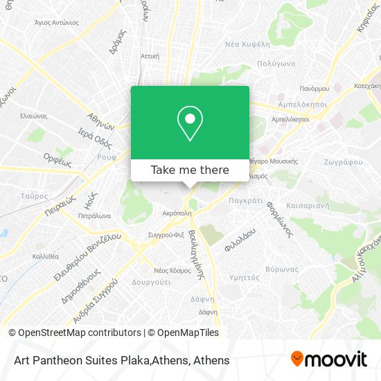 Art Pantheon Suites Plaka,Athens map