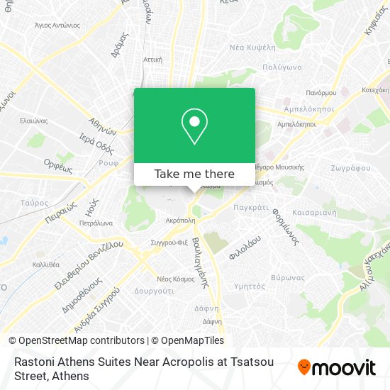 Rastoni Athens Suites Near Acropolis at Tsatsou Street map