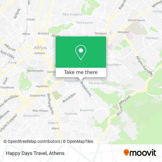 Happy Days Travel map