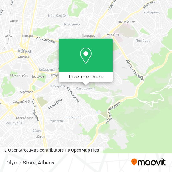 Olymp Store map