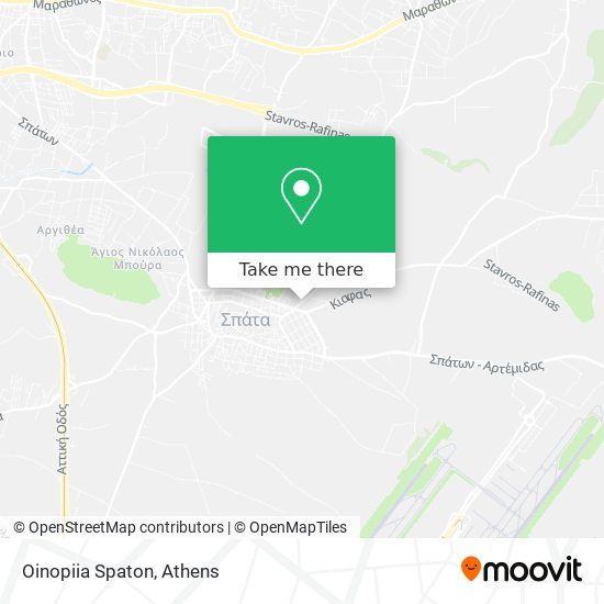 Oinopiia Spaton map
