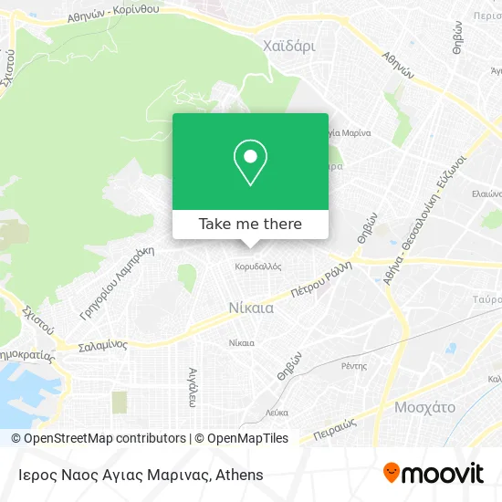 Ιερος Ναος Αγιας Μαρινας map