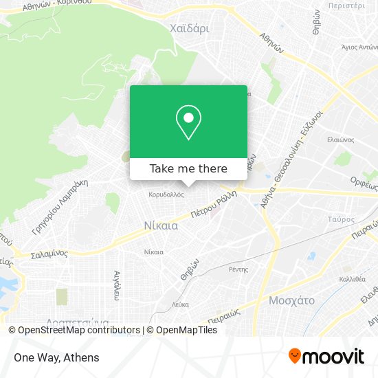 One Way map