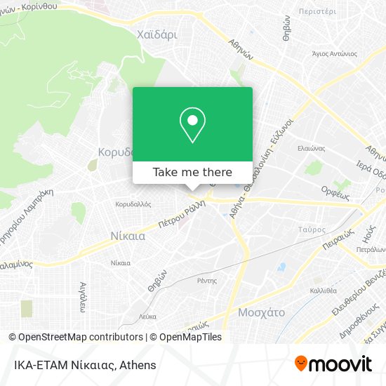 ΙΚΑ-ΕΤΑΜ Νίκαιας map