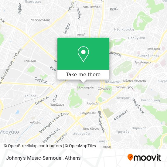 Johnny's Music-Samouel map