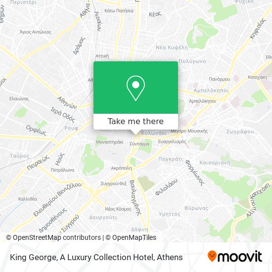 King George, A Luxury Collection Hotel map
