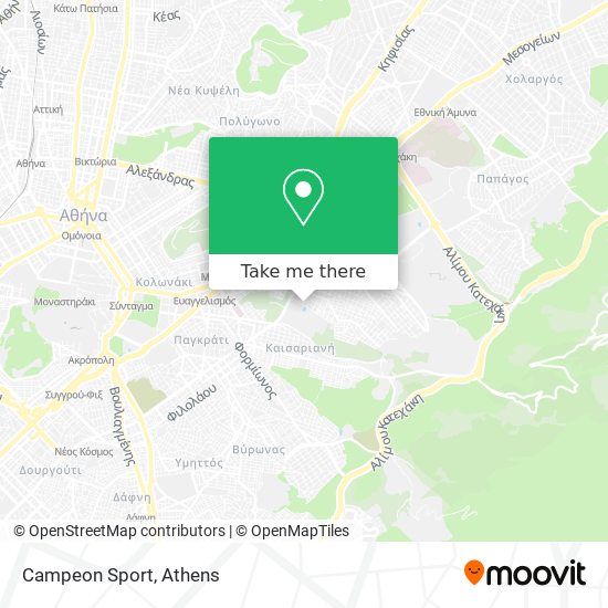 Campeon Sport map