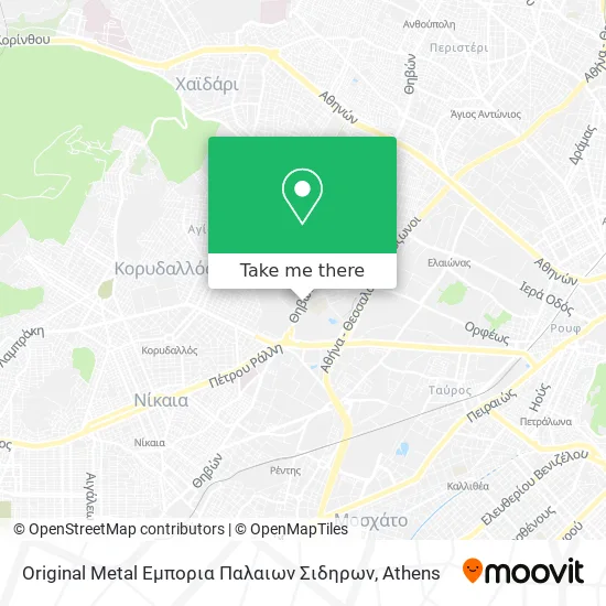 Original Metal Εμπορια Παλαιων Σιδηρων map