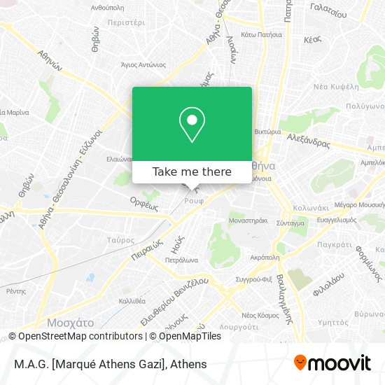M.A.G. [Marqué Athens Gazi] map