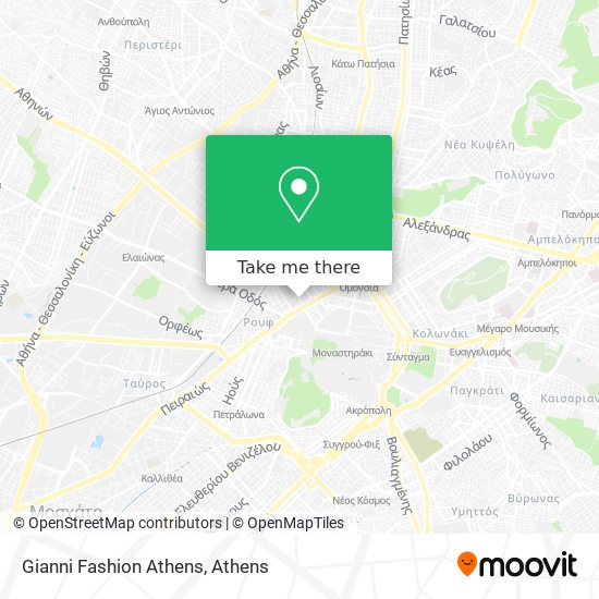 Gianni Fashion Athens map