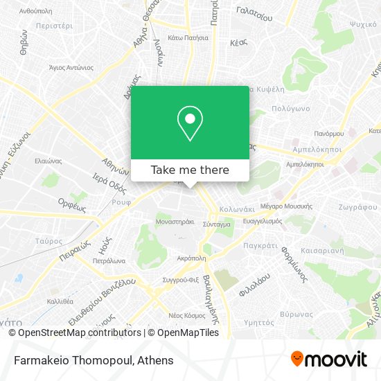 Farmakeio Thomopoul map