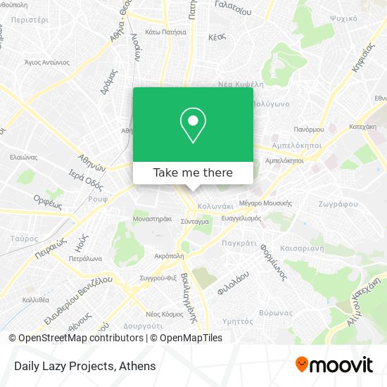 Daily Lazy Projects map