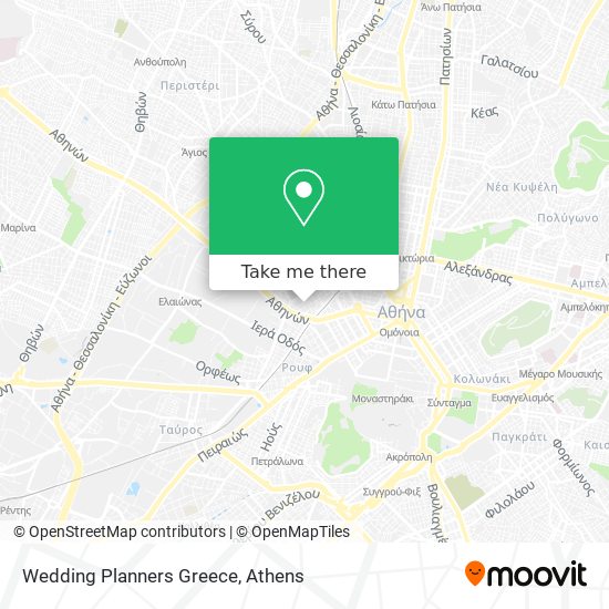 Wedding Planners Greece map