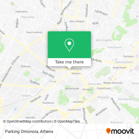Parking Omonoia map