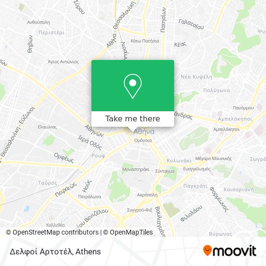 Δελφοί Αρτοτέλ map