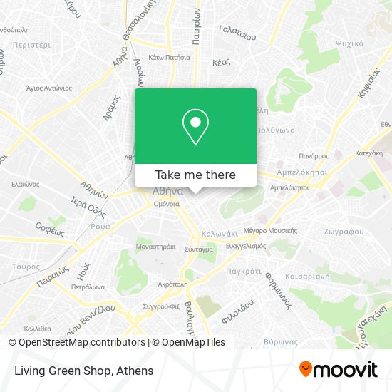 Living Green Shop map