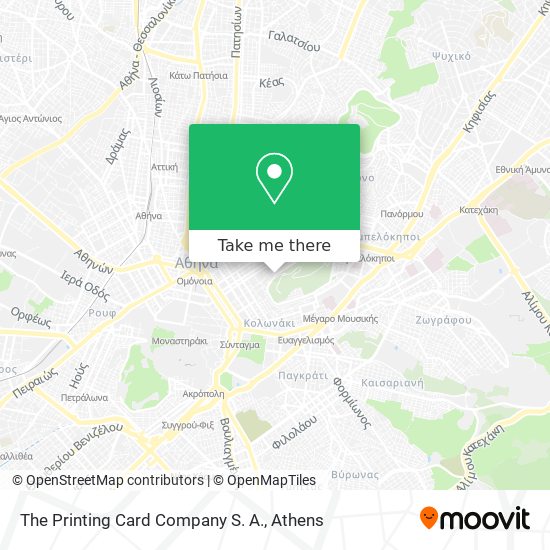 The Printing Card Company S. A. map