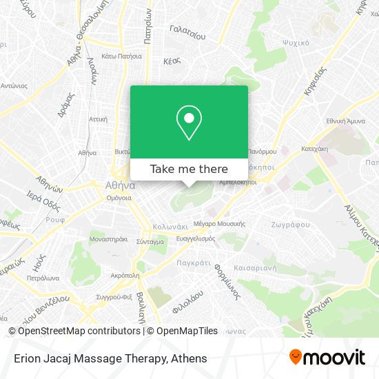 Erion Jacaj Massage Therapy map