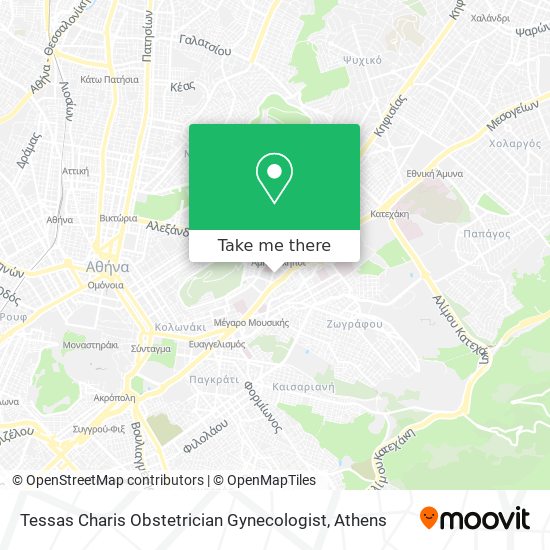 Tessas Charis Obstetrician Gynecologist map