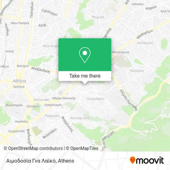 Αιμοδοσία Γνα Λαϊκό map