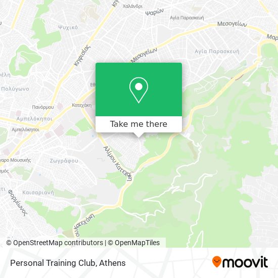 Personal Training Club map