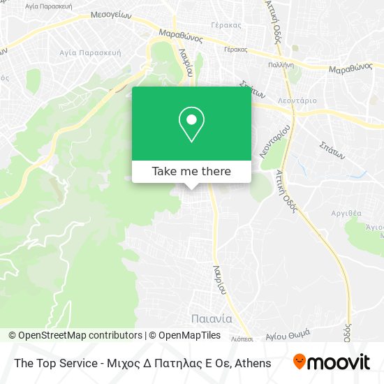 The Top Service - Μιχος Δ Πατηλας Ε Οε map