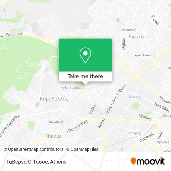 Ταβερνα Ο Τασος map