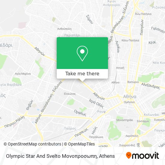 Olympic Star And Svelto Μονοπροσωπη map