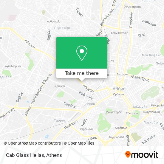 Cab Glass Hellas map