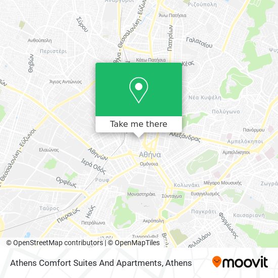 Athens Comfort Suites And Apartments map