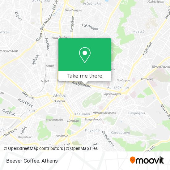 Beever Coffee map