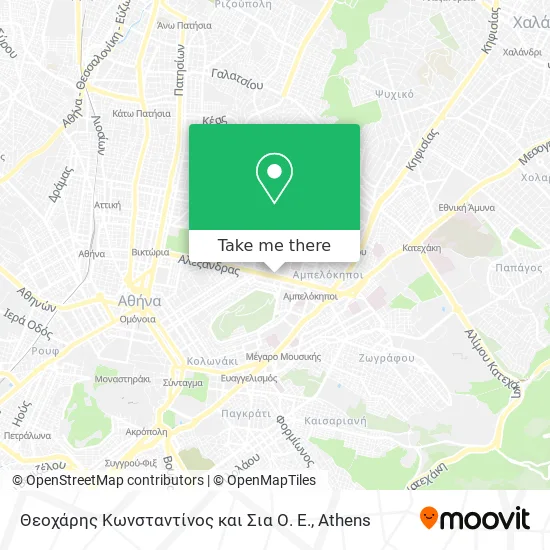 Θεοχάρης Κωνσταντίνος και Σια Ο. Ε. map