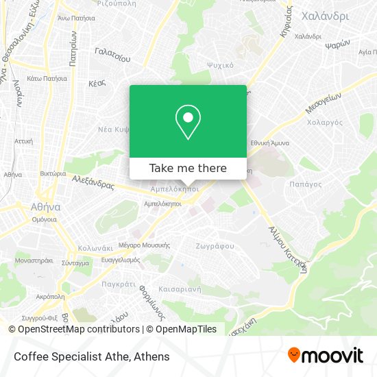 Coffee Specialist Athe map