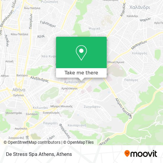 De Stress Spa Athens map