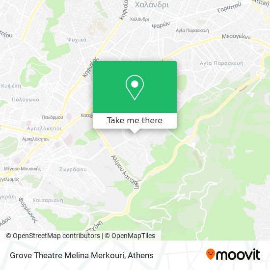 Grove Theatre Melina Merkouri map