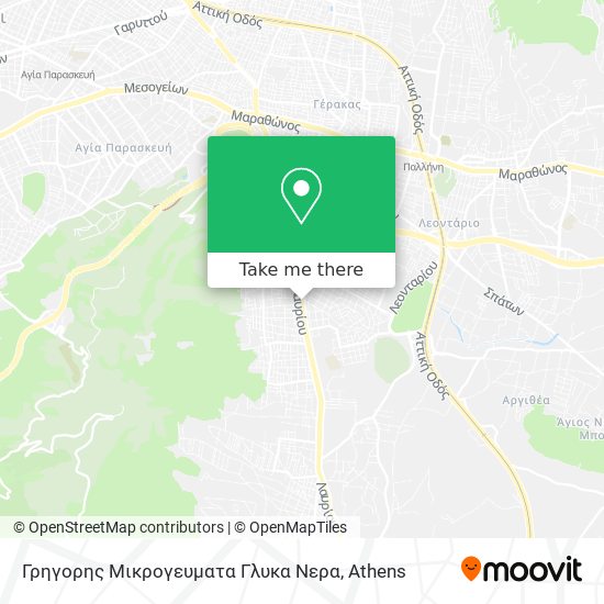 Γρηγορης Μικρογευματα Γλυκα Νερα map