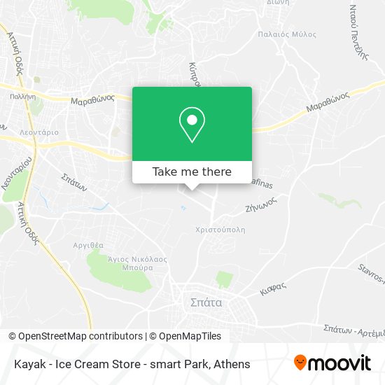 Kayak - Ice Cream Store - smart Park map