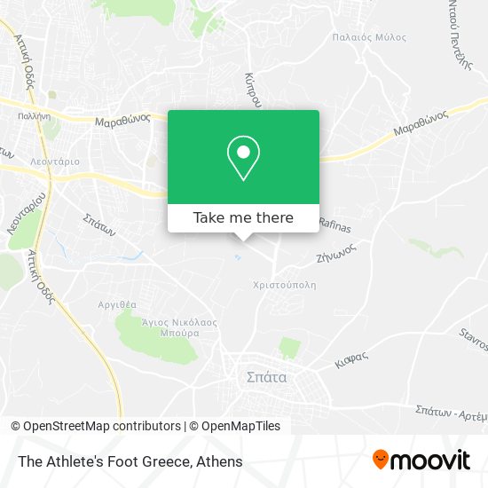 The Athlete's Foot Greece map