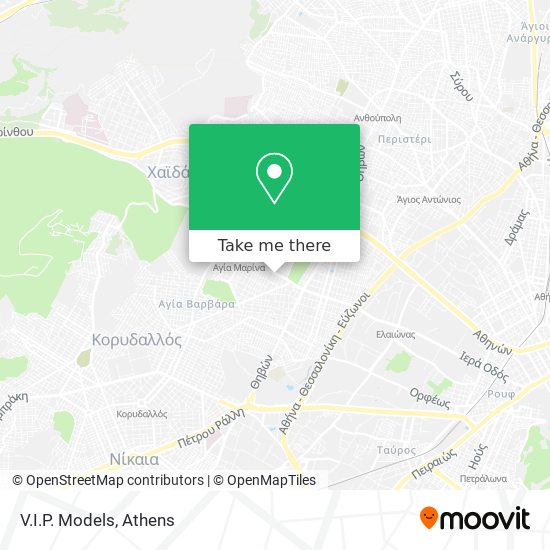 V.I.P. Models map