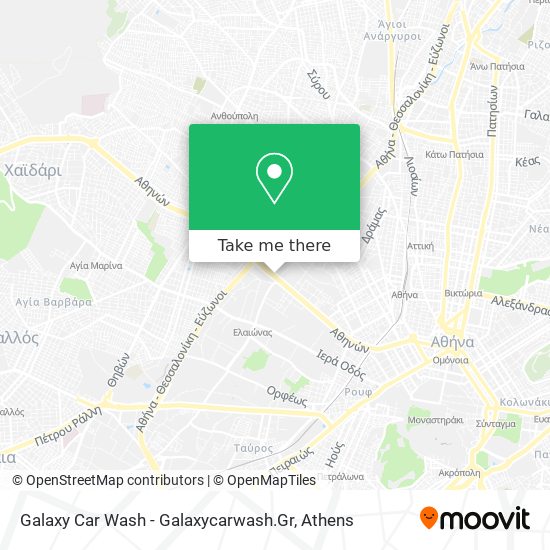 Galaxy Car Wash - Galaxycarwash.Gr map